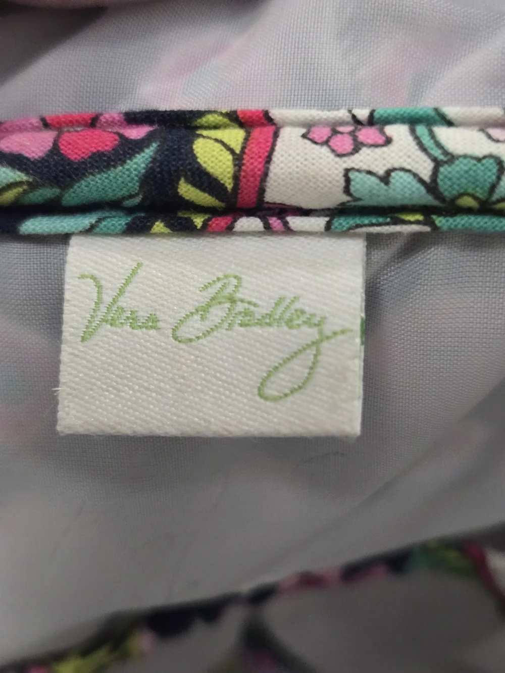 Vera Bradley Grand Cosmetic Bag Floral Quilted Travel Case